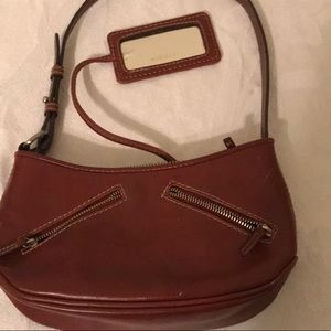 Nine West red leather mini purse